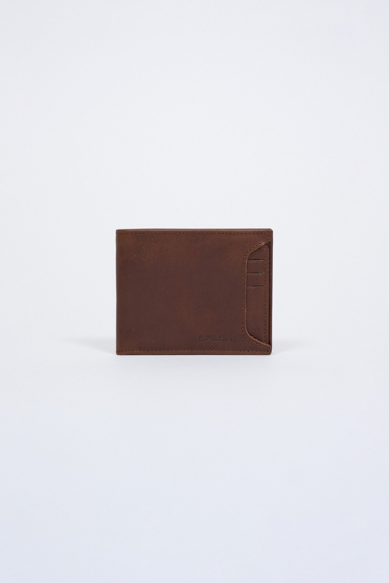 OUTLET LEATHER WALLE, DARK BROWN, UNIQUE