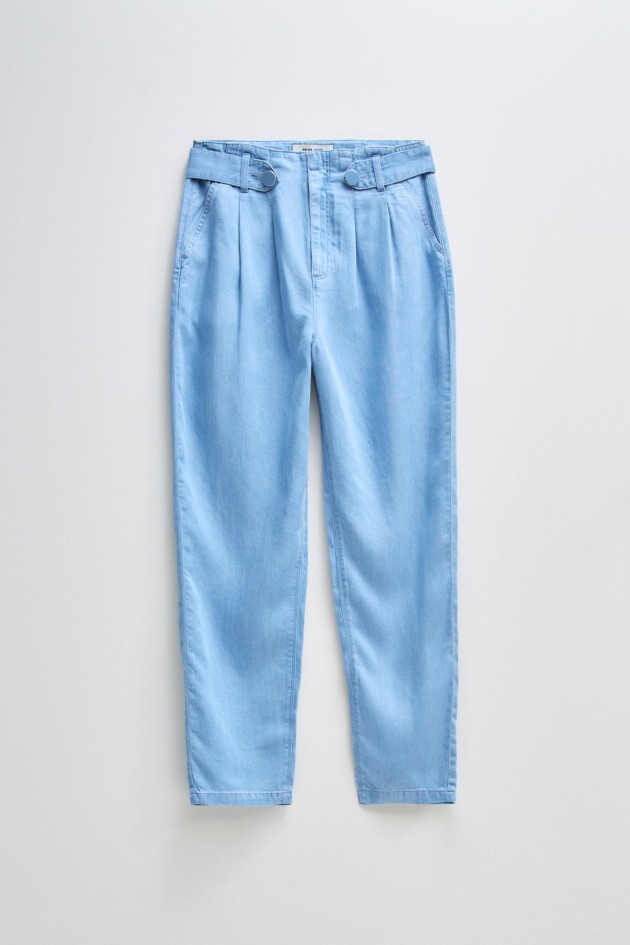 PANTALON LARGE EN LIGHTDENIM
