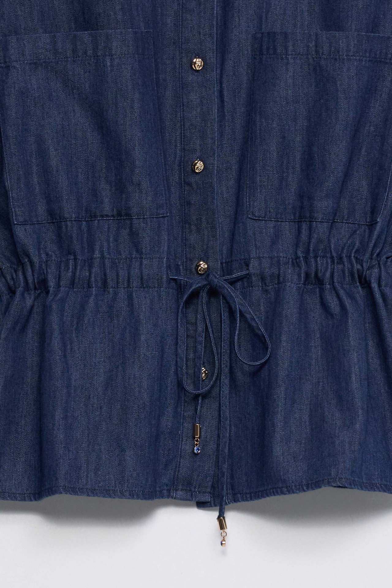 LIGHTDENIM OVERHEMD MET LINNEN