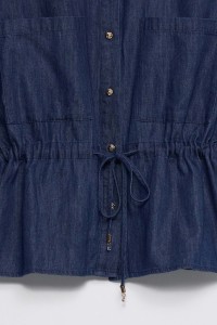LIGHTDENIM OVERHEMD MET LINNEN