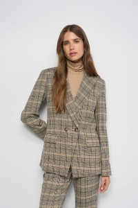 BLAZER SLIM FIT � CARREAUX
