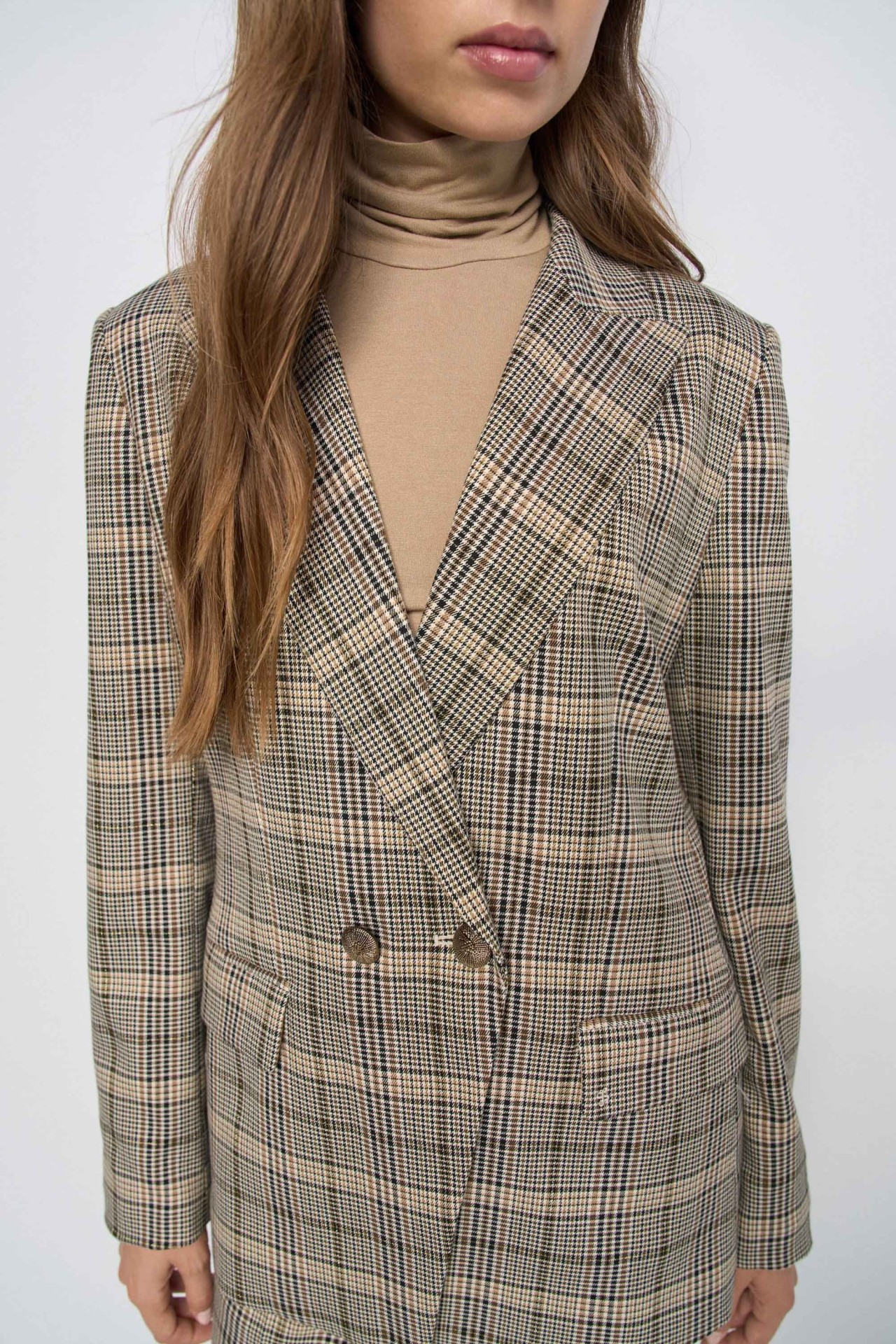 BLAZER SLIM FIT � CARREAUX