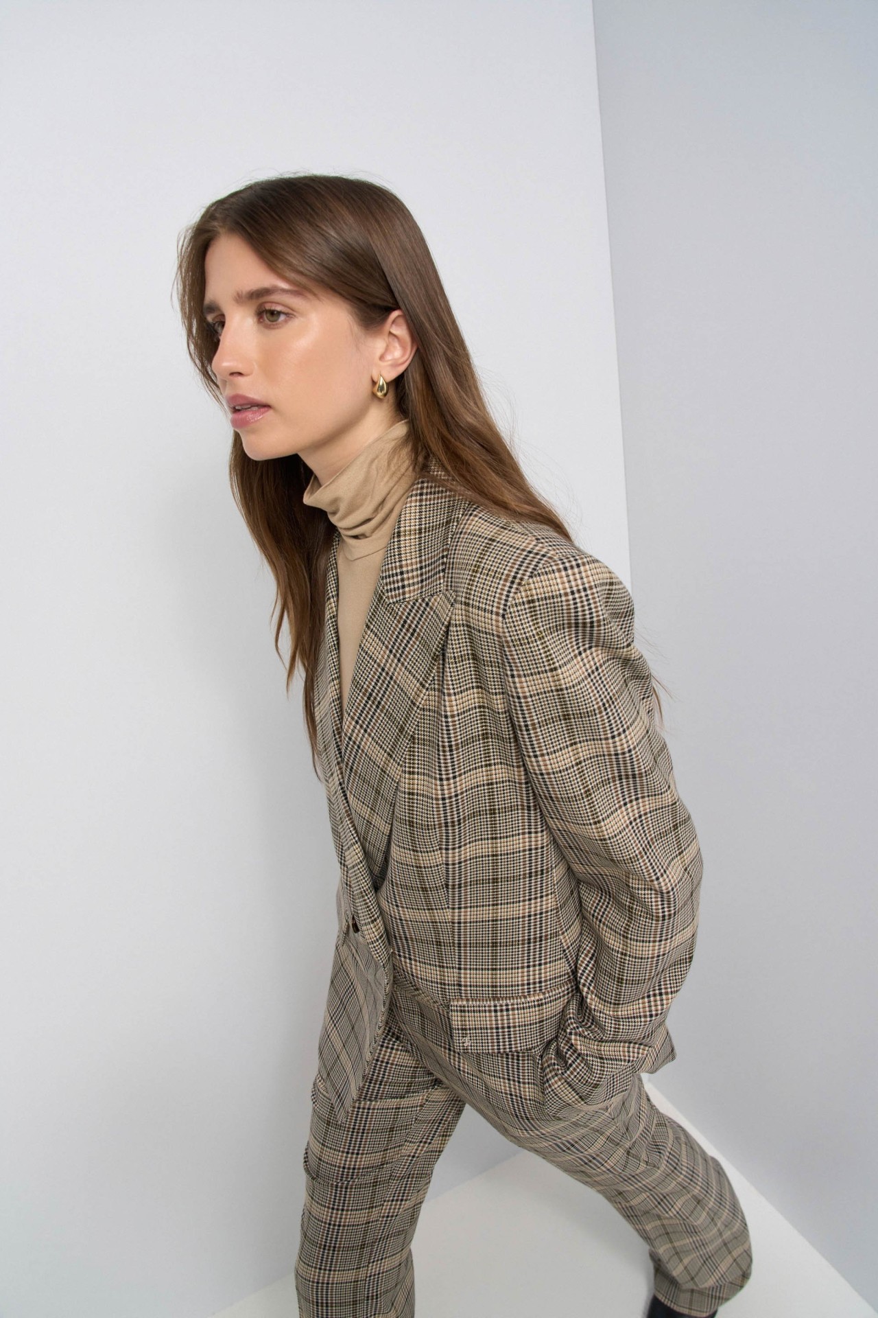 BLAZER SLIM FIT � CARREAUX