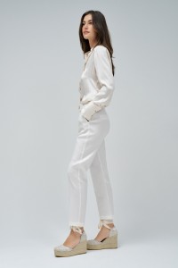 LINEN CHINO TROUSERS LINEN CHINO TROUSERS
