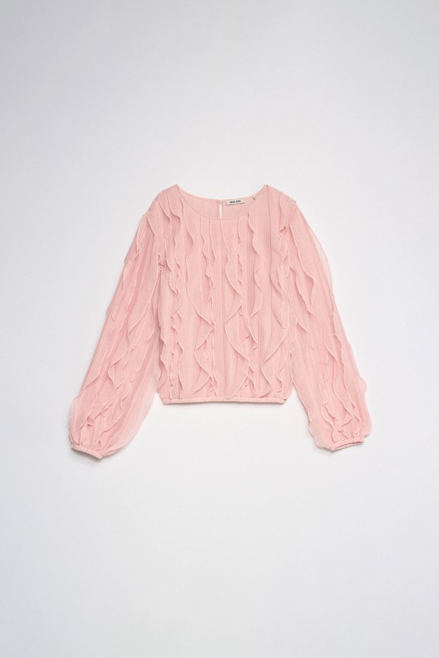BLUSA CON VOLANTES