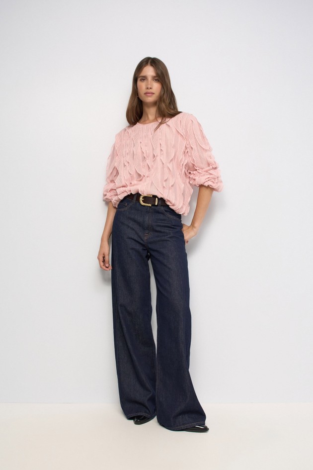 BLUSA CON VOLANTES