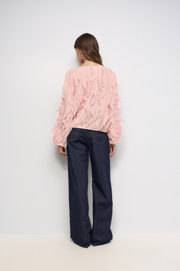 BLUSA CON VOLANTES