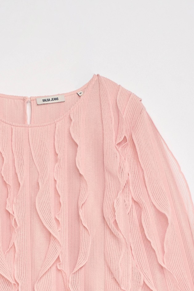 BLUSA CON VOLANTES