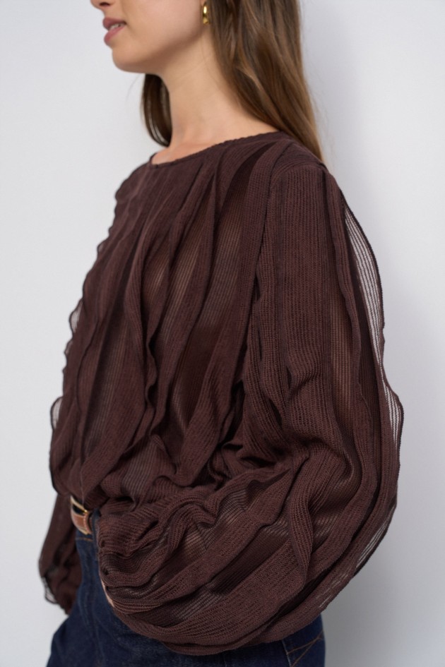 BLUSA CON VOLANTES
