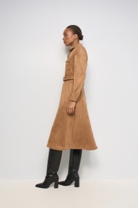 VESTIDO MIDI DE ANTE