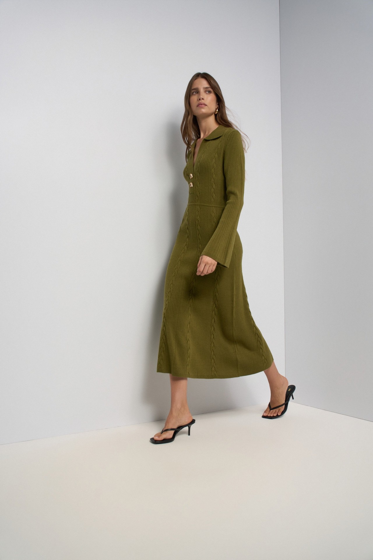 VESTIDO DE PUNTO CON JACQUARD