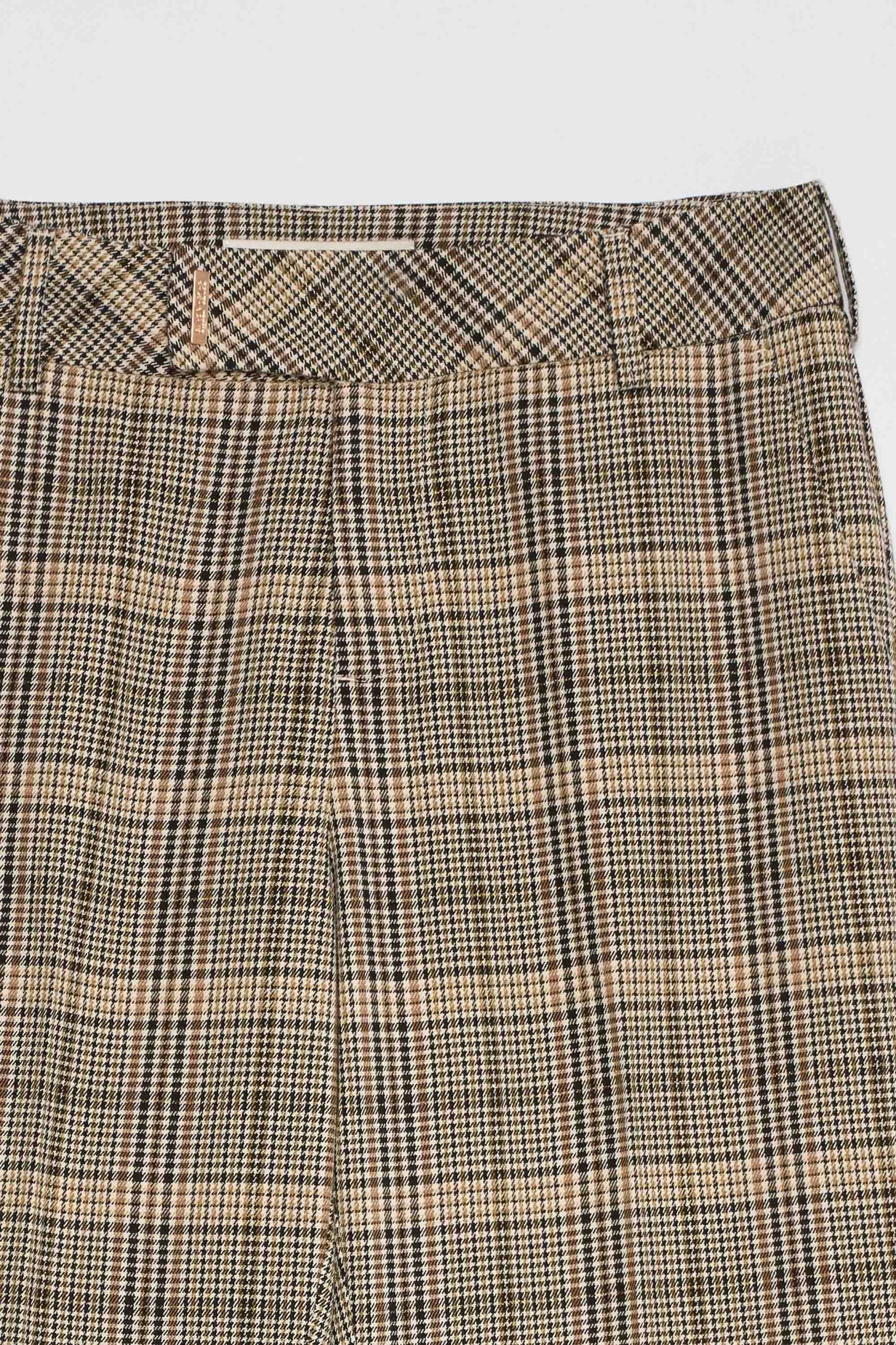 PANTALONES CHINO FLARE DE CUADROS