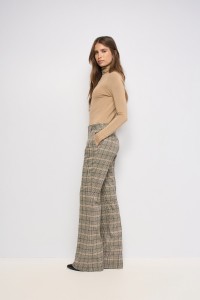 PANTALONES CHINO FLARE DE CUADROS PANTALONES CHINO FLARE DE CUADROS
