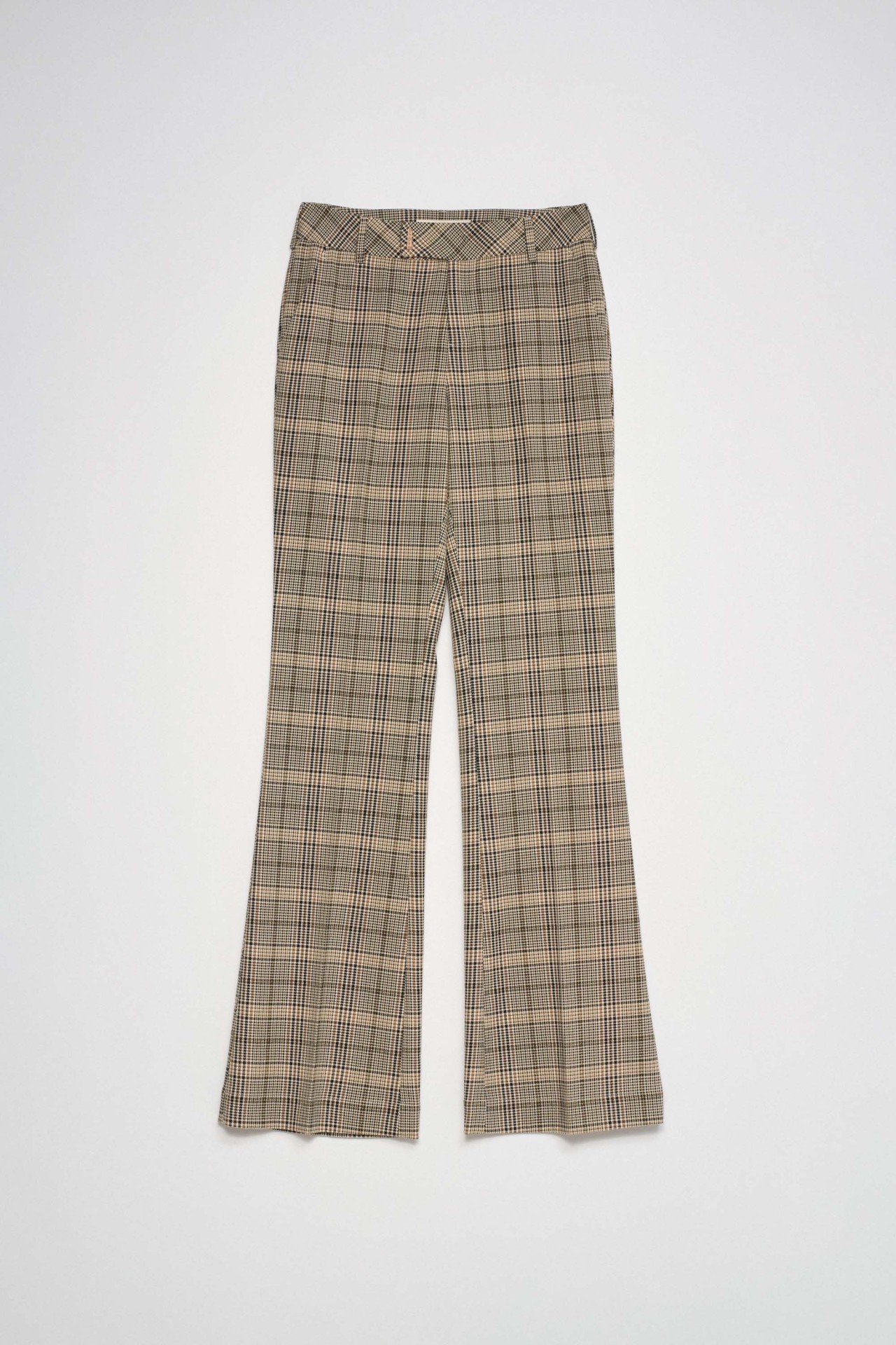 PANTALONES CHINO FLARE DE CUADROS