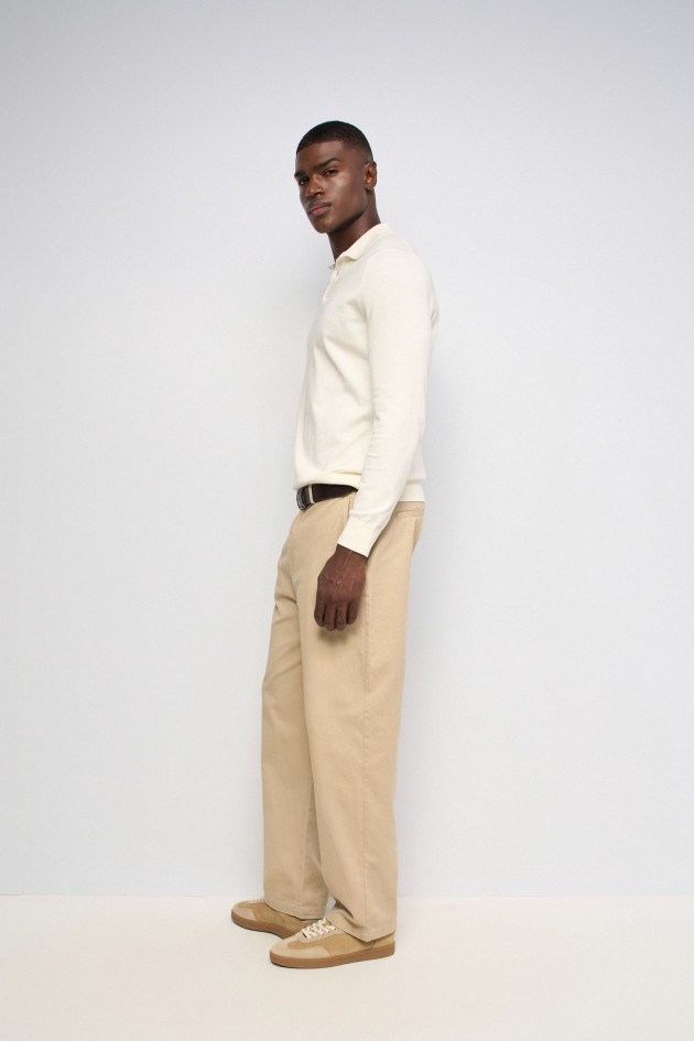 RELAXED FIT CHINO TROUSERS