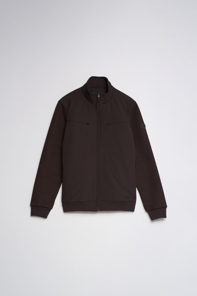 MIXED-MATERIAL JACKET