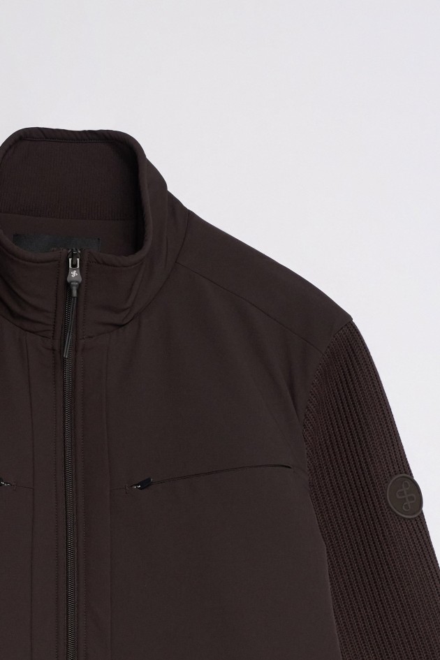 MIXED-MATERIAL JACKET