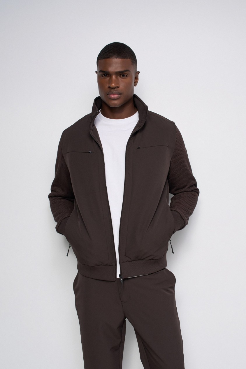 MIXED-MATERIAL JACKET