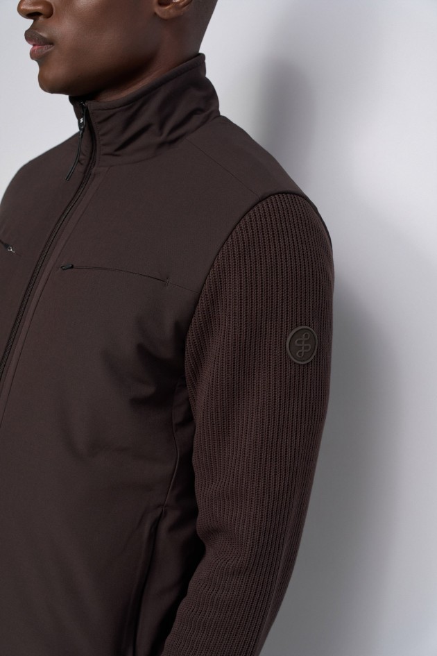 MIXED-MATERIAL JACKET