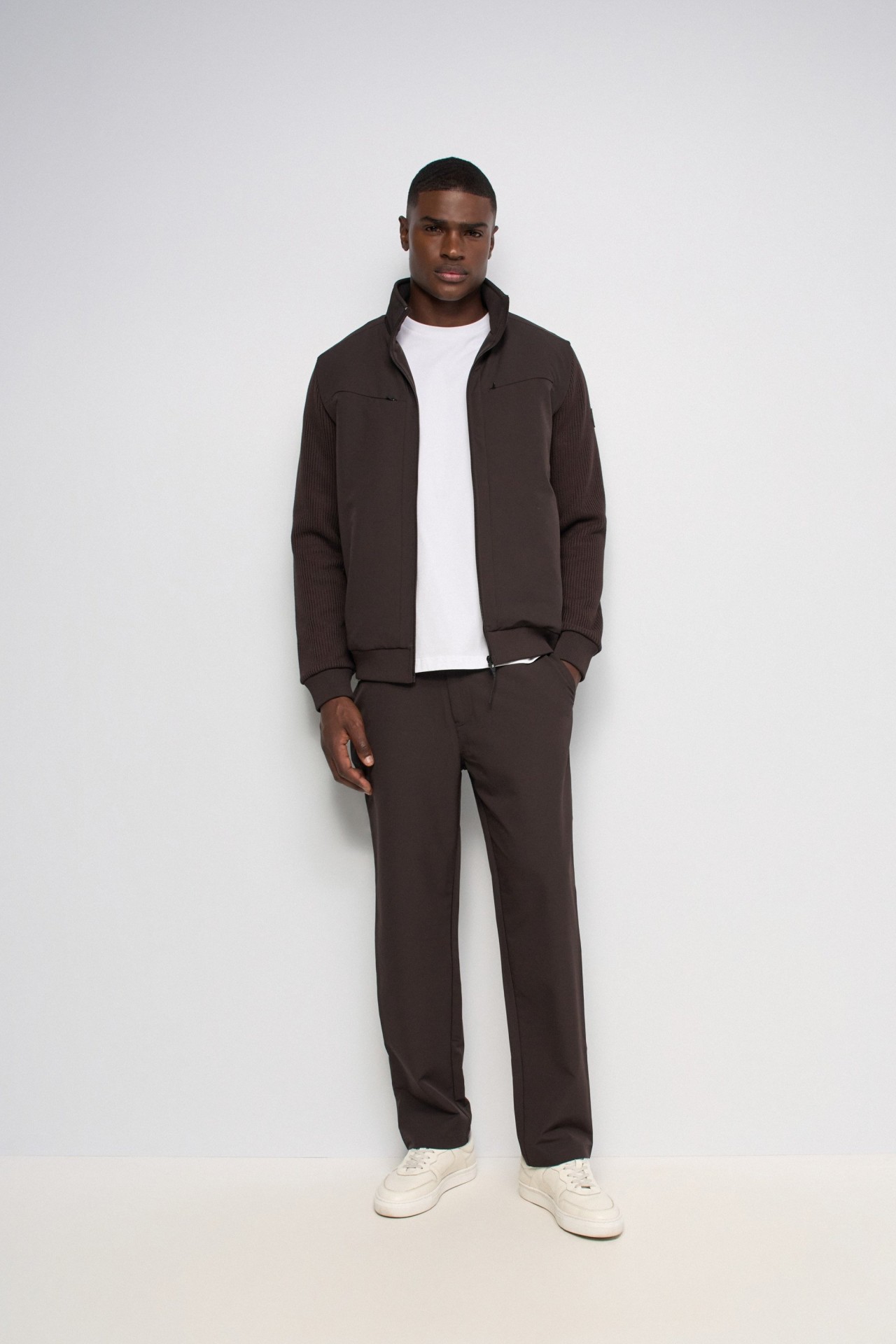 MIXED-MATERIAL JACKET