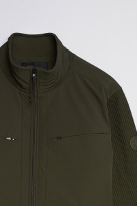 MIXED-MATERIAL JACKET