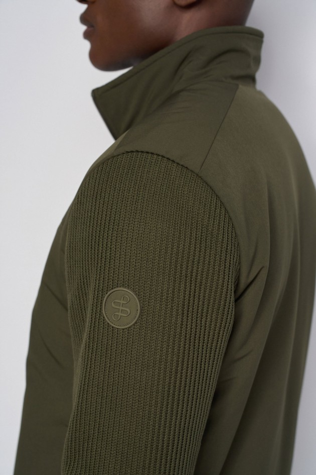 MIXED-MATERIAL JACKET