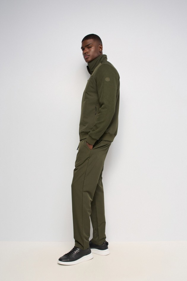 MIXED-MATERIAL JACKET