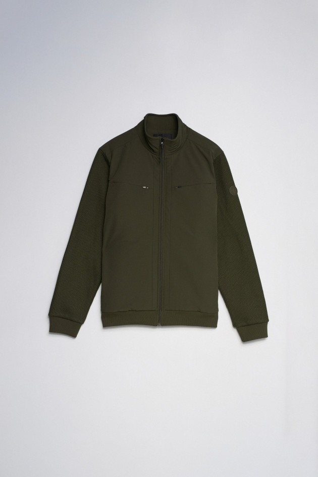 MIXED-MATERIAL JACKET