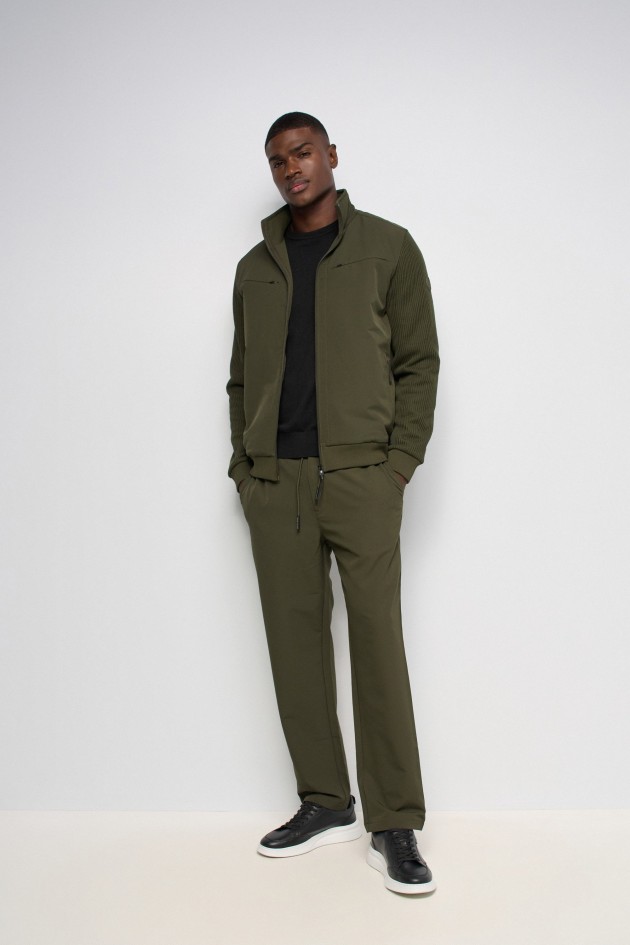 MIXED-MATERIAL JACKET