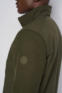 MIXED-MATERIAL JACKET