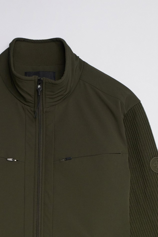 MIXED-MATERIAL JACKET