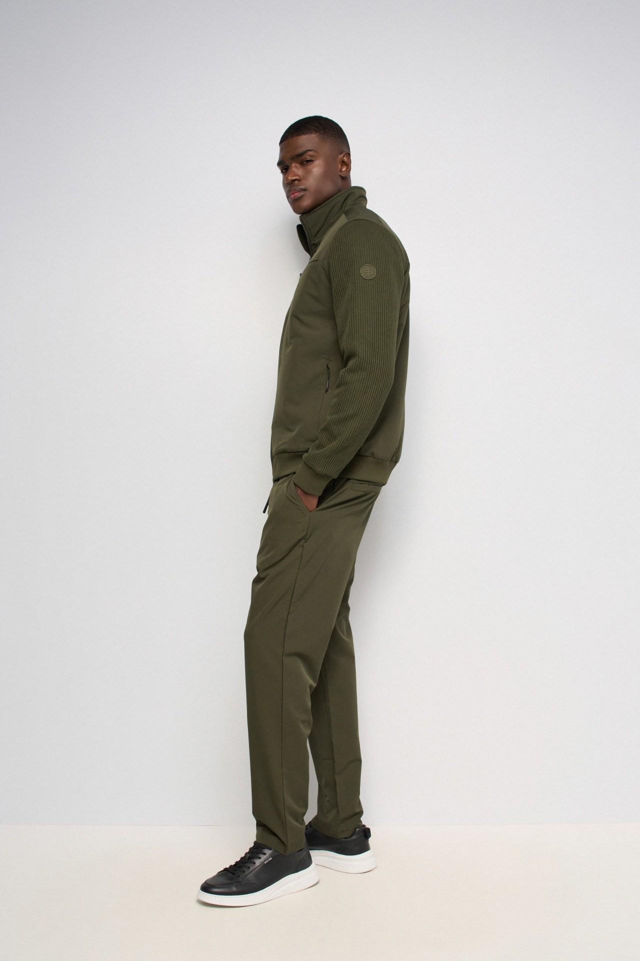 MIXED-MATERIAL JACKET