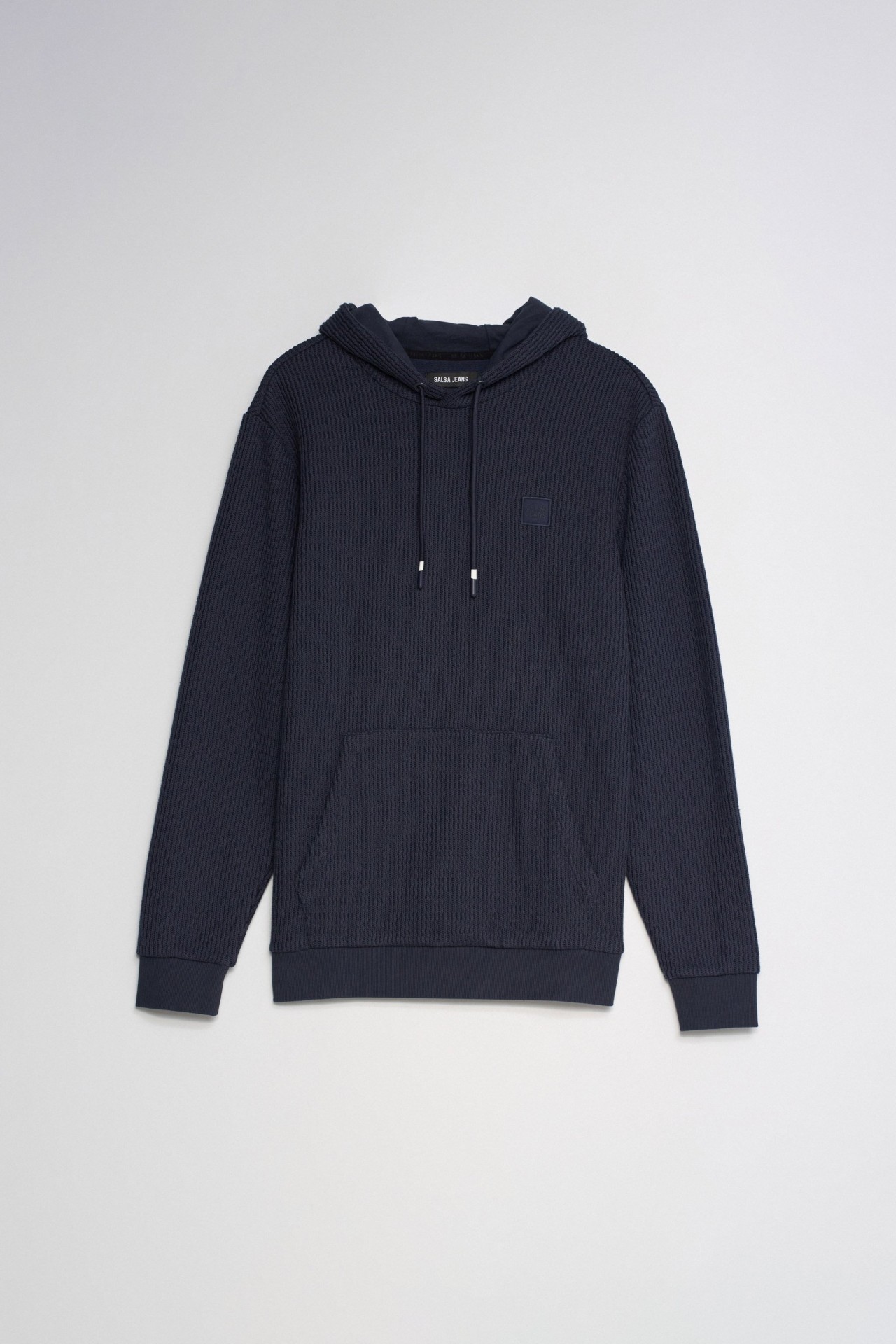 TEXTURED KNIT HOODIE