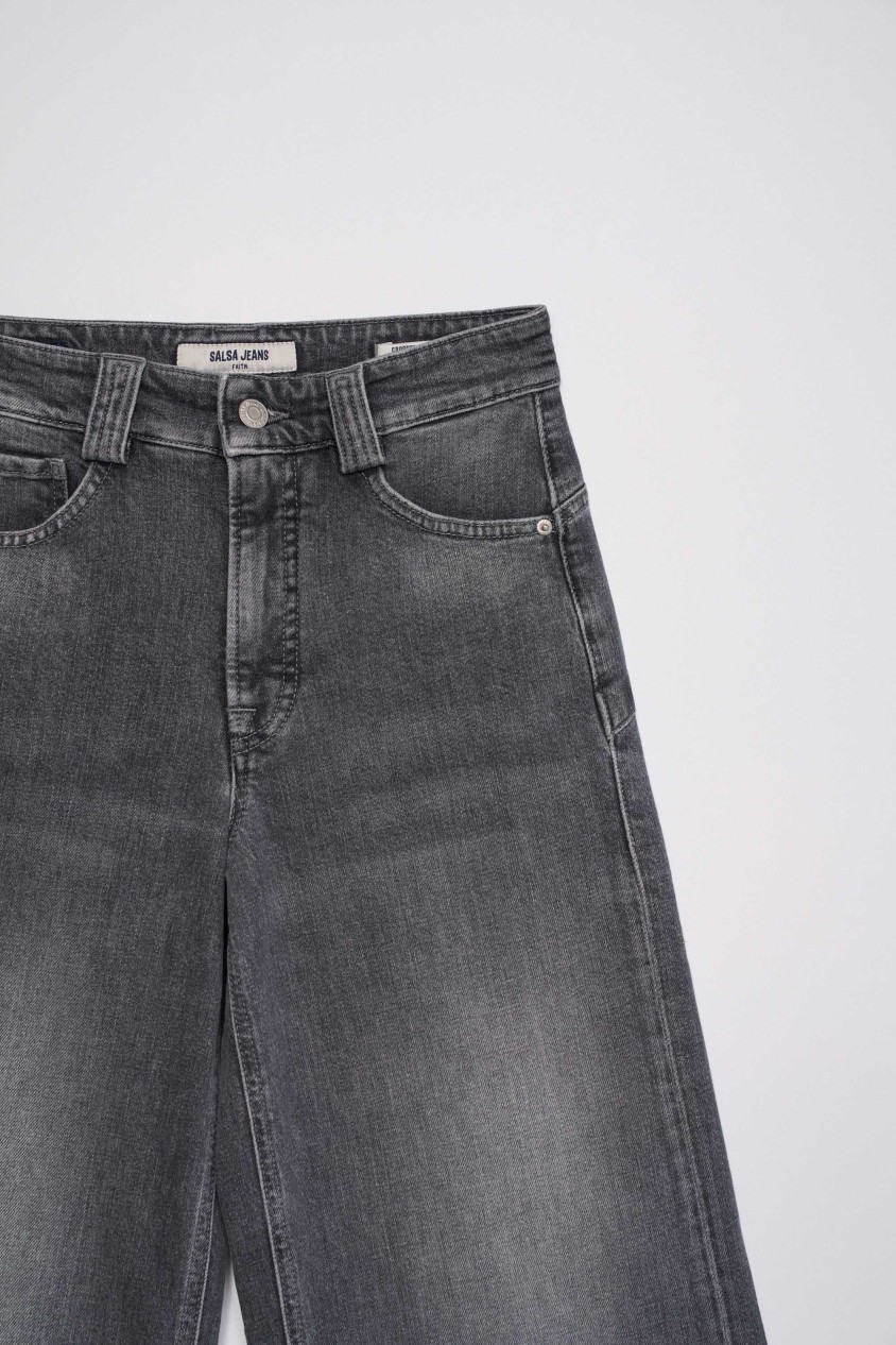 JEAN FAITH PUSH IN CROPPED WIDE