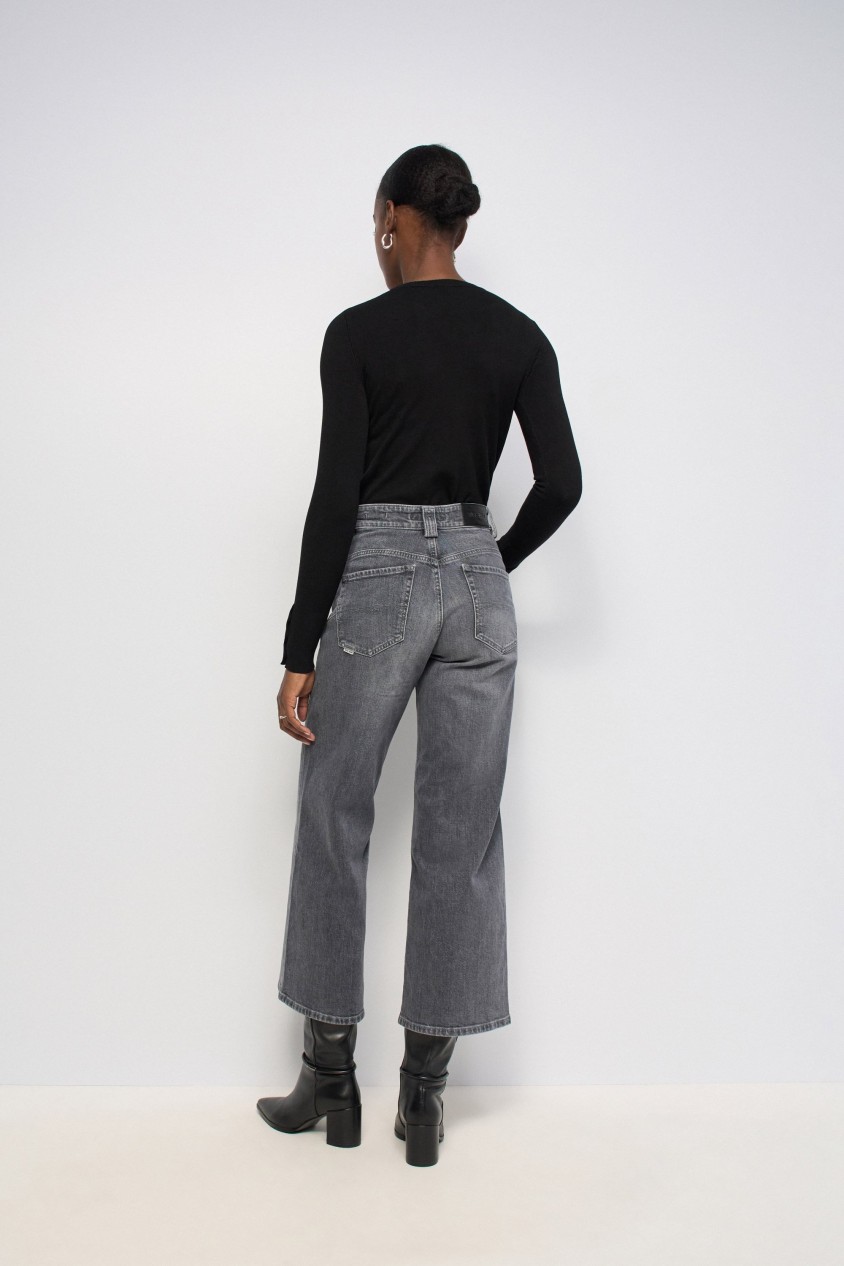 JEAN FAITH PUSH IN CROPPED WIDE
