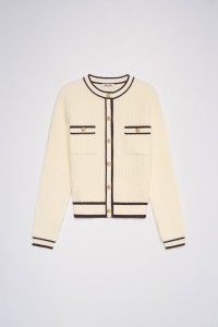CARDIGAN COM BOT�ES DOURADOS