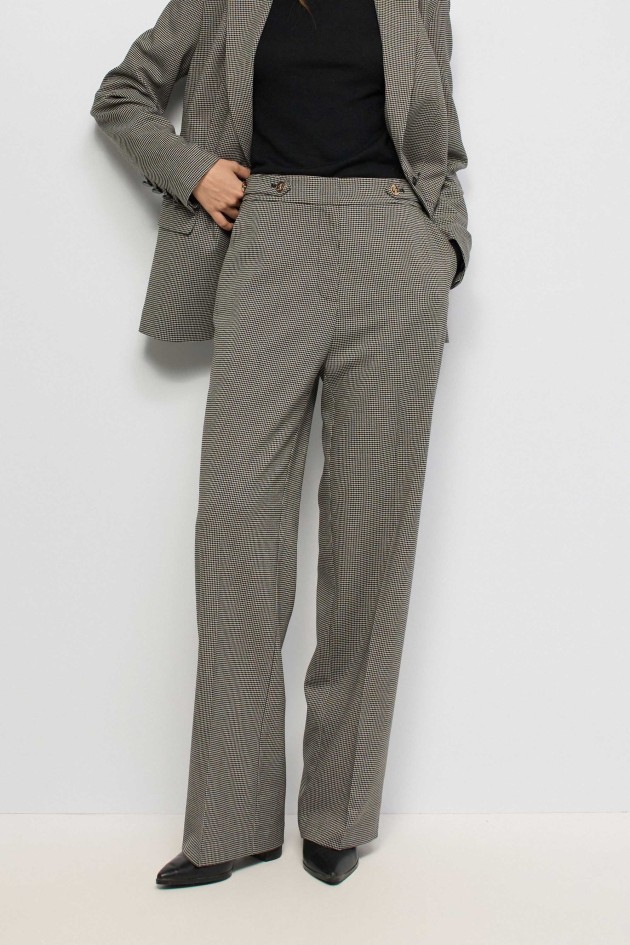PANTALONES DE CUADROS CON PIERNA STRAIGHT