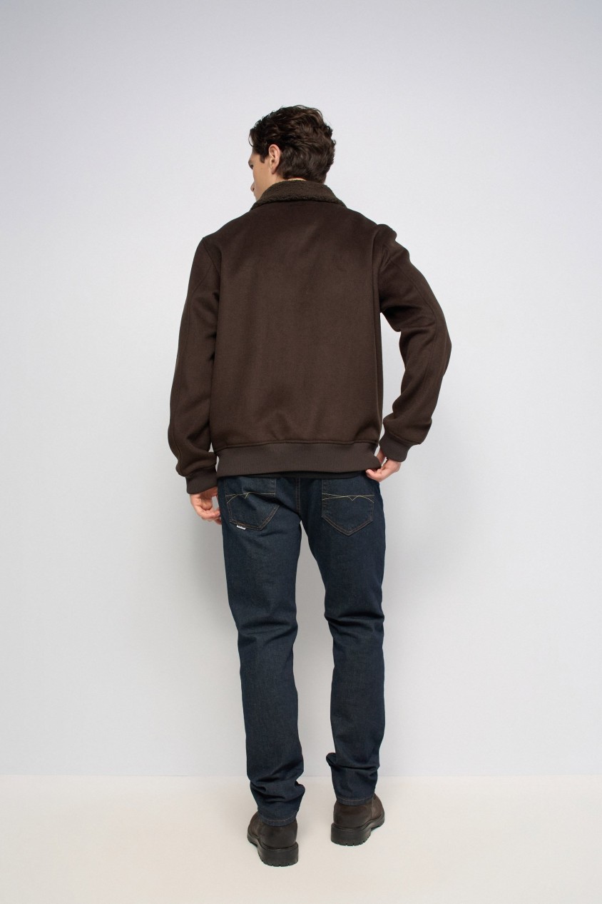 BOMBERJACKE MIT WOLLE