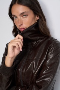 JACKE IN LEDEROPTIK