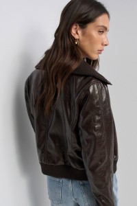 JACKE IN LEDEROPTIK