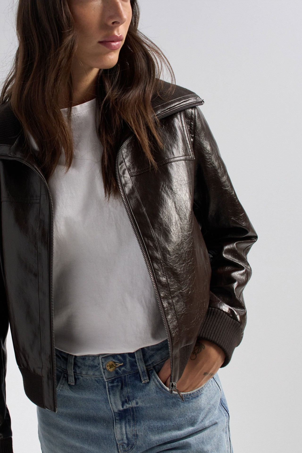 LEATHER-EFFECT JACKET