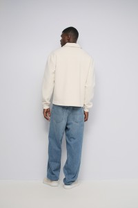 HALF-ZIP KNITTED SWEATSHIRT