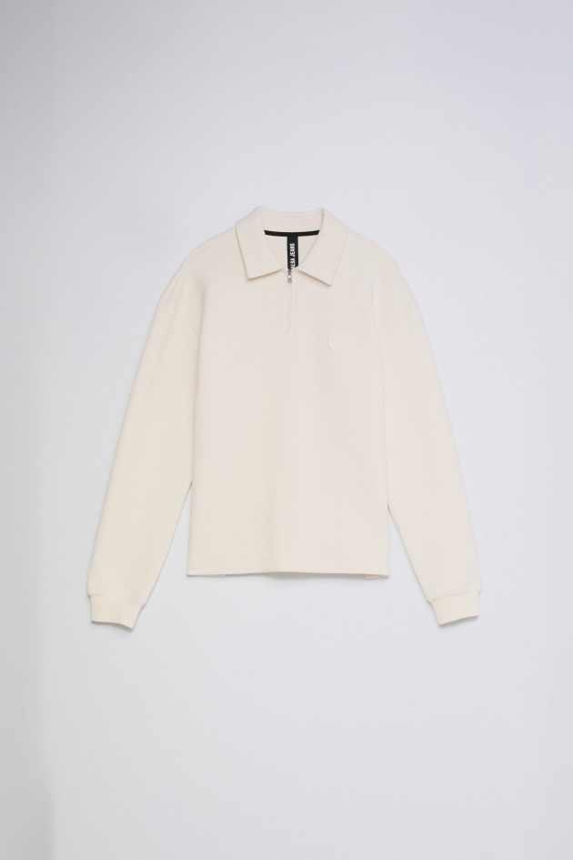 SWEAT-SHIRT EN MAILLE DEMI-ZIP