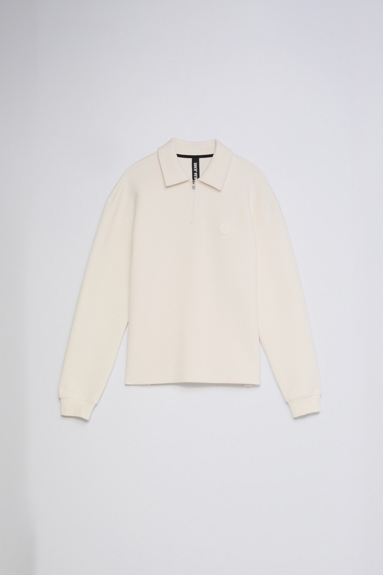 HALF-ZIP KNITTED SWEATSHIRT