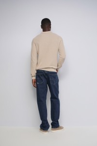 HALF-ZIP KNITTED JUMPER