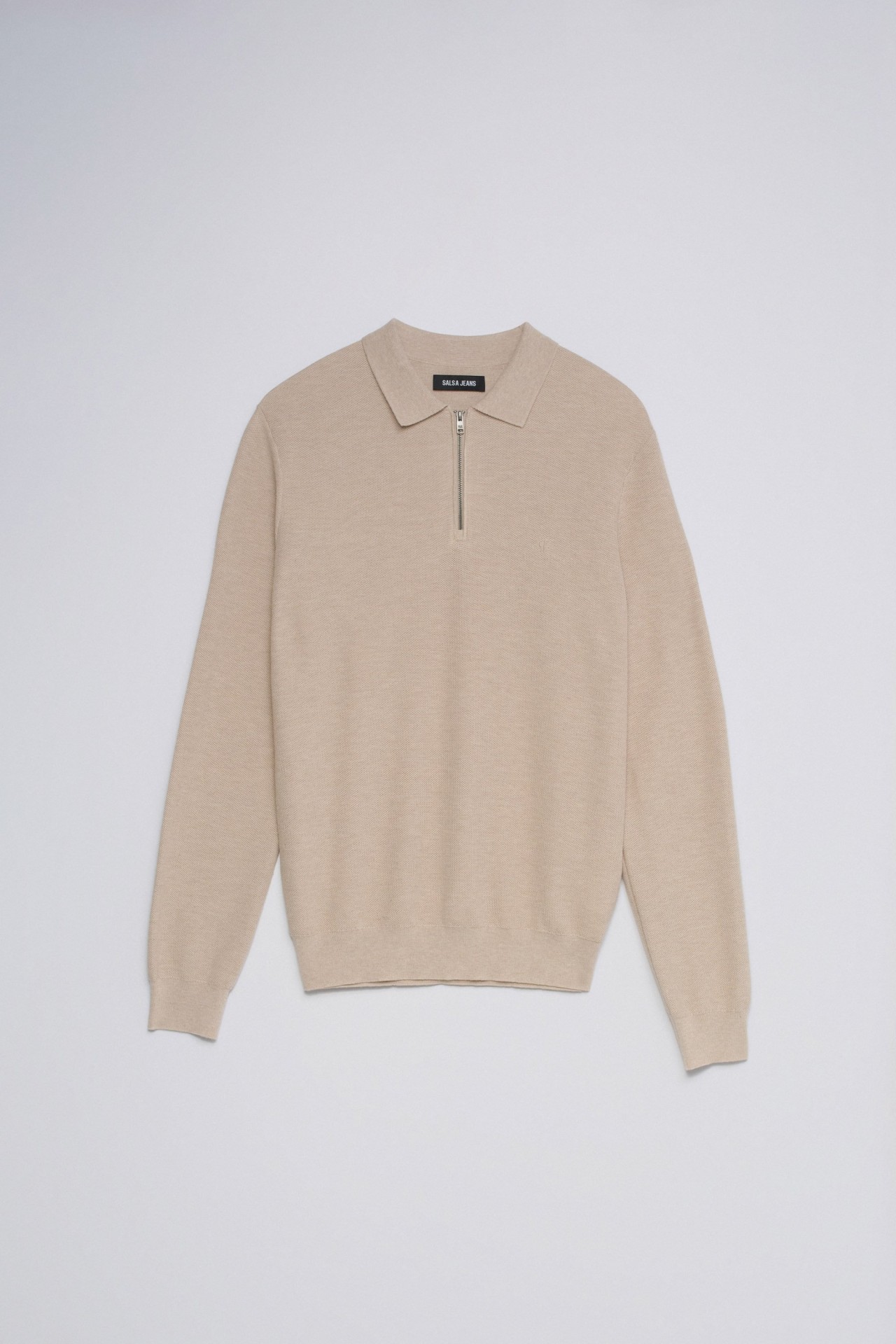 HALF-ZIP KNITTED JUMPER