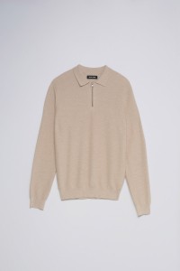 HALF-ZIP KNITTED JUMPER