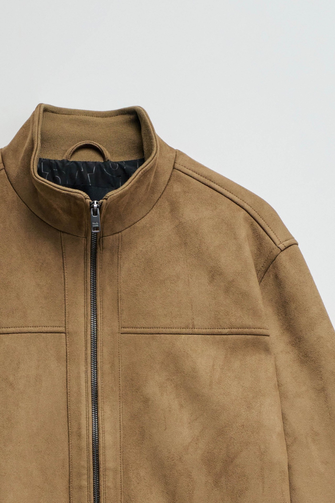BOMBER JACKET SUEDE EFFECT
