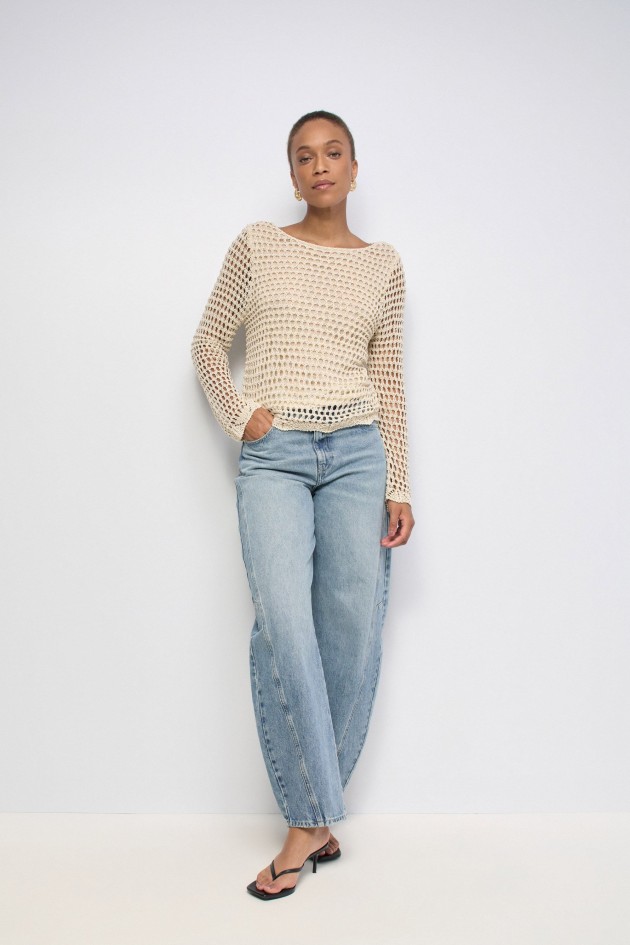CAMISOLA DE MALHA COM LUREX