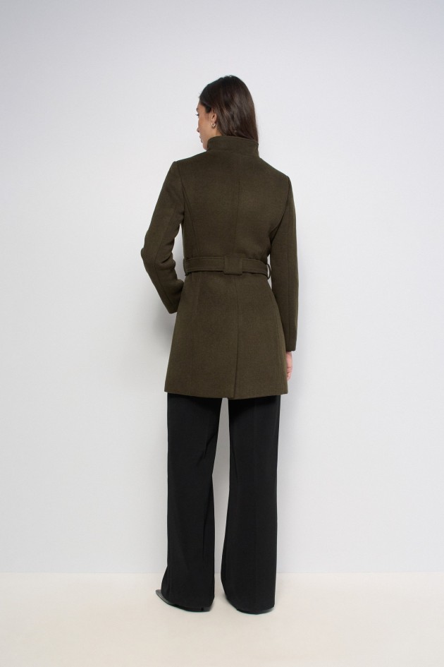 CASACO DE FAZENDA GRACE COM CINTO E BOTÕES